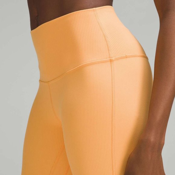 lululemon athletica Pants - NWT Lululemon Align Ribbed High-Rise Pant 25" in Mango Dream